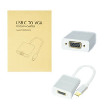 Load image into Gallery viewer, Basics Aluminum USB 3.1 Type-C to VGA Adapter