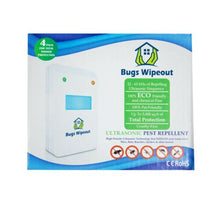 Load image into Gallery viewer, Ultrasonic Pest Control Repeller By Bugs Wipeout: 4 Eco-Friendly, Pet And Child