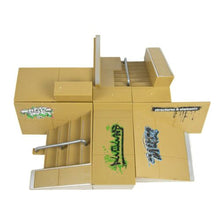 Load image into Gallery viewer, Finger Skateboard Ramp Set – Finger Skateboard – Finger Skatepark Kit 17 Pieces