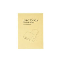 Load image into Gallery viewer, Basics Aluminum USB 3.1 Type-C to VGA Adapter