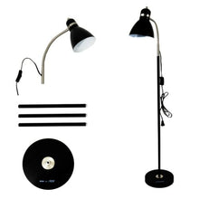 Load image into Gallery viewer, floor Lamp, Metal Standing Lamp with Adjustable Gooseneck, Heavy Metal Based