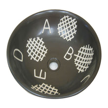 Load image into Gallery viewer, Country Style Ceramic Vessel Sink w. ABC's Letters L8109
