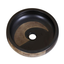 Load image into Gallery viewer, Black and Gold Brown Porcelain Bathroom Sink ELIMAX'S 2004