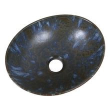 Load image into Gallery viewer, ELITE Oval Brown Cloud Glaze Porcelain Bathroom Vessel Sink 1553