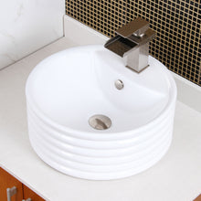 Load image into Gallery viewer, ELITE  Ceramic Sink Overflow Cap Solid Brass Umbrella Style 007BN
