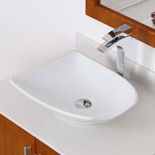 Load image into Gallery viewer, ELITE Grade A Ceramic Bathroom Sink With Square Design C104
