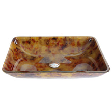 Load image into Gallery viewer, Tempered Glass Vessel Sink w. Unique Hand Painting Pattern 1205
