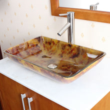 Load image into Gallery viewer, Tempered Glass Vessel Sink w. Unique Hand Painting Pattern 1205
