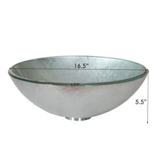 Load image into Gallery viewer, ELITE Modern Design Tempered Glass Bathroom Vessel Sink 1308
