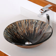 Load image into Gallery viewer, ELITE Modern Design Tempered Glass Bathroom Vessel Sink 1310

