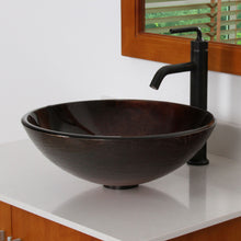 Load image into Gallery viewer, ELITE Modern Design Tempered Glass Bathroom Vessel Sink 1312
