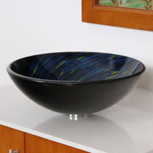 Load image into Gallery viewer, ELITE Modern Design Tempered Glass Bathroom Vessel Sink 1403
