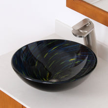Load image into Gallery viewer, ELITE Modern Design Tempered Glass Bathroom Vessel Sink 1403
