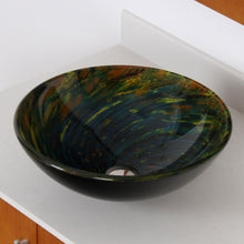 Load image into Gallery viewer, ELITE Modern Design Tempered Glass Bathroom Vessel Sink 1404
