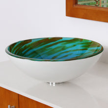 Load image into Gallery viewer, ELITE Modern Design Tempered Glass Bathroom Vessel Sink 1405
