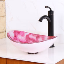 Load image into Gallery viewer, ELITE Unique Oval Cloud Style Tempered Glass Bathroom Sink 1414

