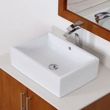 Load image into Gallery viewer, ELITE High Temperature Grade A Ceramic Bathroom Sink With Unique Rectangle Design C148
