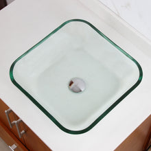 Load image into Gallery viewer, ELITE Transparent Square Tempered Glass Vessel Sink 1501
