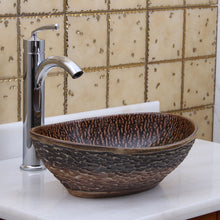Load image into Gallery viewer, ELITE  Oval Bronze Glaze Ceramic Bathroom Vessel Sink 1552
