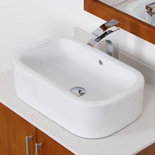 Load image into Gallery viewer, ELITE Ceramic Bathroom Sink With Unique Rectangle Design C171
