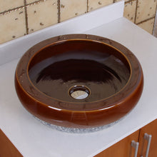 Load image into Gallery viewer, ELIMAX&#39;S Shine Bronze Glaze Pattern Porcelain Bathroom Sink 2007
