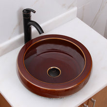 Load image into Gallery viewer, ELIMAX&#39;S Shine Bronze Glaze Pattern Porcelain Bathroom Sink 2007
