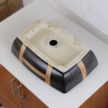 Load image into Gallery viewer, Rectangle Matt Black Ceramic Bathroom Sink ELIMAX&#39;S 2009
