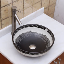 Load image into Gallery viewer, ELIMAX&#39;S Oriental Villages Pattern Porcelain Ceramic Bathroom Vessel Sink 2019
