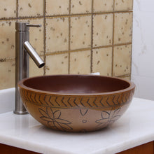 Load image into Gallery viewer, ELIMAX&#39;S Petal Pattern Porcelain Ceramic Bathroom Vessel Sink 2020
