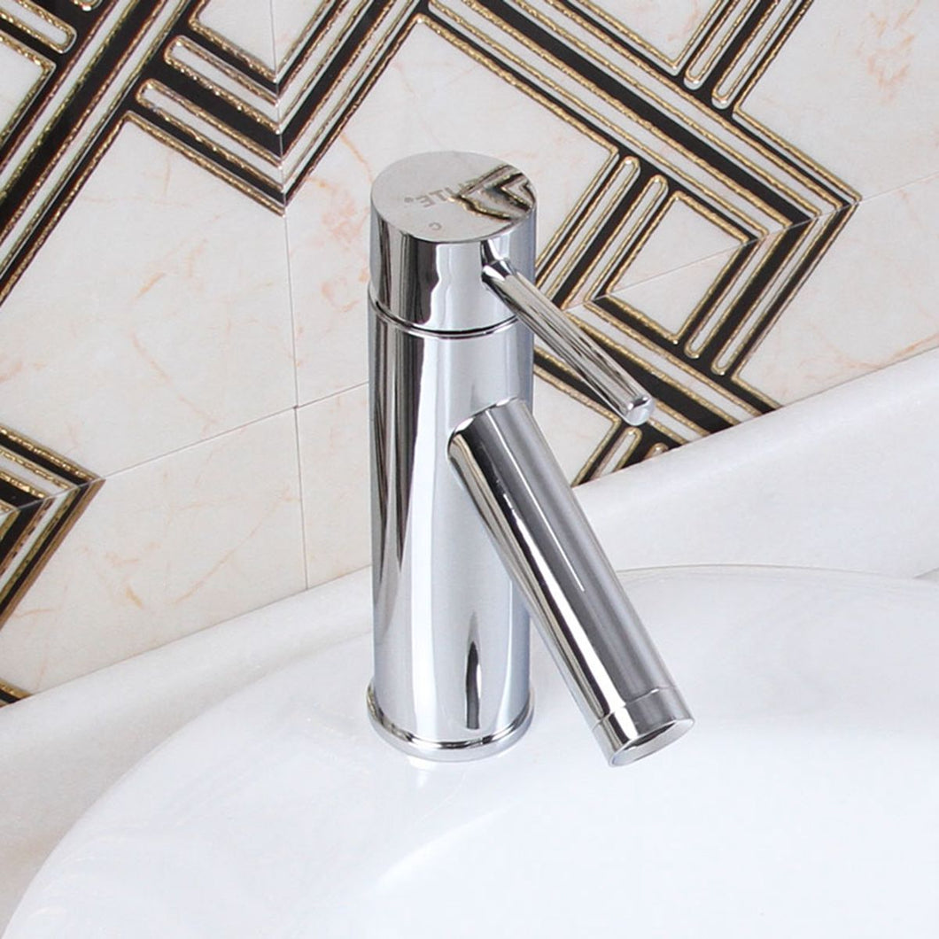 ELITE  Modern Single Lever Short Chrome Bathroom Faucet 2660