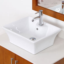 Load image into Gallery viewer, ELITE High Temperature Grade A Ceramic Bathroom Sink With Unique Square Design 4049
