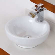 Load image into Gallery viewer, ELITE Grade A Ceramic Bathroom Sink With Round Design 4074
