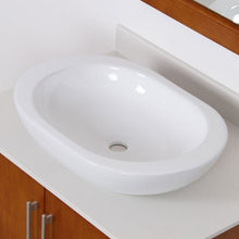 Load image into Gallery viewer, ELITE High Temperature Grade A Ceramic Bathroom Sink With Unique Oval Design 4156
