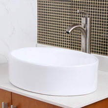 Load image into Gallery viewer, ELITE High Temperature Grade A Ceramic Bathroom Sink With Unique Oval Design 4312
