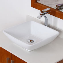 Load image into Gallery viewer, ELITE High Temperature Grade A Ceramic Bathroom Sink With Unique Square Design 4322
