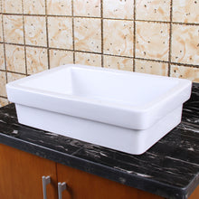 Load image into Gallery viewer, ELITE Double Layers Modern Design Ceramic Porcelain Bathroom Sink 601
