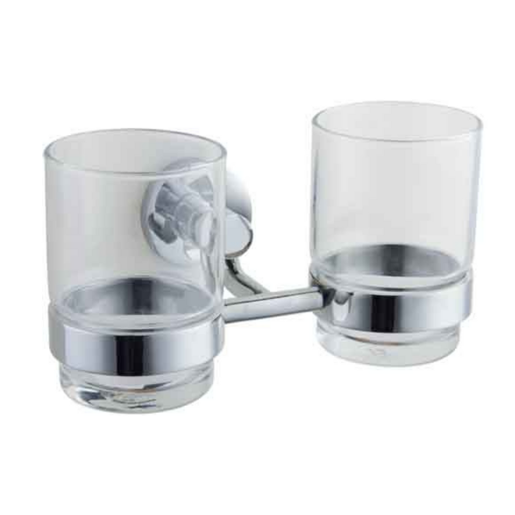 Modern Chrome Double Toothpaste Accessories Holder 82705B
