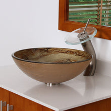 Load image into Gallery viewer, ELITE Modern Design Tempered Glass Bathroom Vessel Sink 7003
