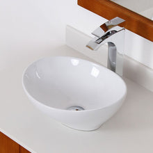 Load image into Gallery viewer, ELITE Grade A Ceramic Bathroom Sink With Unique Oval Design 8089
