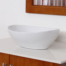 Load image into Gallery viewer, ELITE Grade A Ceramic Bathroom Sink With Unique Oval Design 8089

