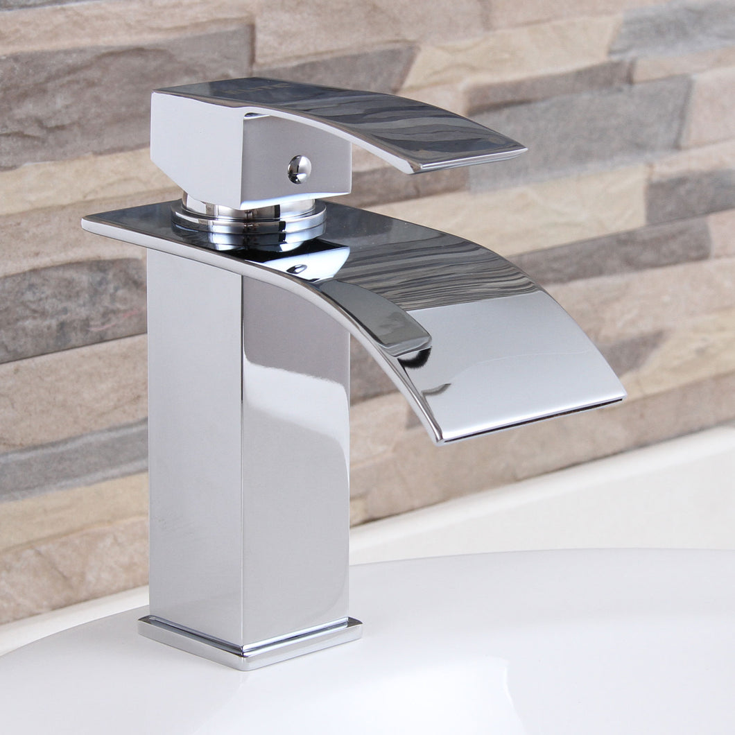 ELITE  Modern Bathroom Sink Waterfall Faucet 8803