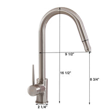 Load image into Gallery viewer, ELITE Single Handle Pull Out Kitchen Faucet 8810BN
