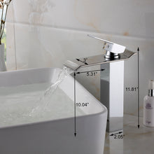 Load image into Gallery viewer, ELITE Water Fall Design Single Lever Vessal Sink Faucet 8818

