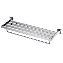 Load image into Gallery viewer, CAE Modern Chrome Double Towel Shelf 9504T02013C
