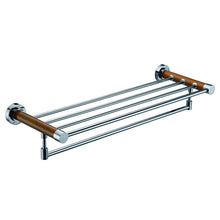 Load image into Gallery viewer, CAE Modern Chrome Double Towel Shelf 9512T02055C
