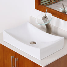 Load image into Gallery viewer, ELITE High Temperature Grade A Ceramic Bathroom Sink With Unique Design 9910
