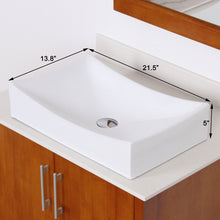 Load image into Gallery viewer, ELITE High Temperature Grade A Ceramic Bathroom Sink With Unique Design 9910
