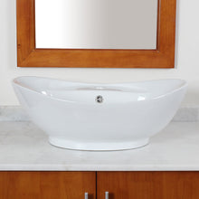 Load image into Gallery viewer, ELITE Grade A Ceramic Bathroom Sink With Unique Oval Design 9970
