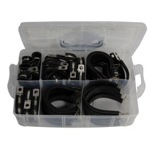 Load image into Gallery viewer, 53pcs Cable Clamps Assortment Kit Stainless Steel Rubber Cushion Pipe Clamps
