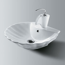 Load image into Gallery viewer, Bathroom Ceramic Vessel Sink Bowl-Scallop Design C951
